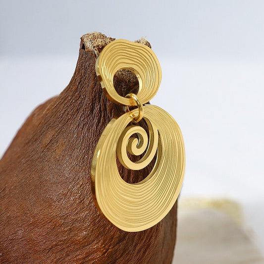 Bea | Women's Elegant Gold Stainless Steel Earrings for Modern Style-The Yellow Prime