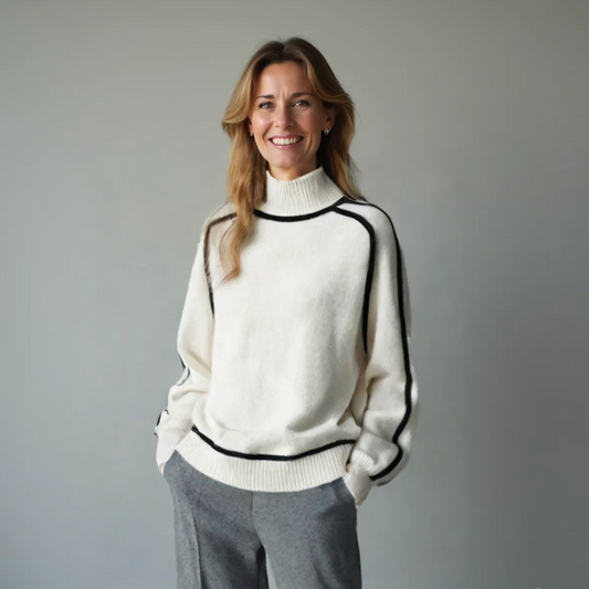 Women's Eco-Friendly Cozy Turtleneck Knit Sweater – Cozy Fall & Winter