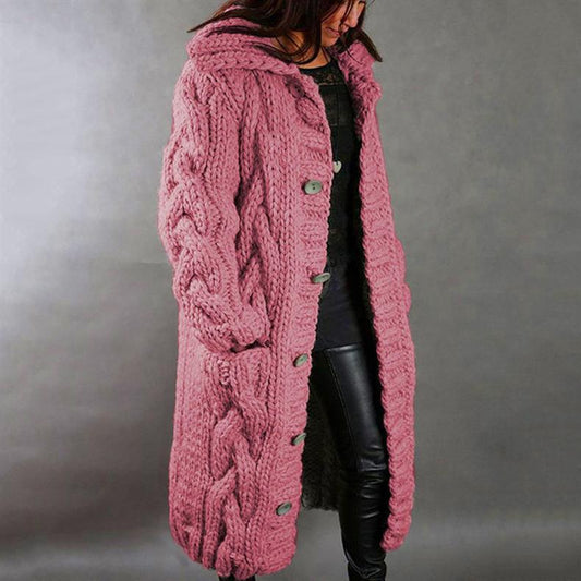 Karlene | Women's Elegant Knitted Coat-The Yellow Prime
