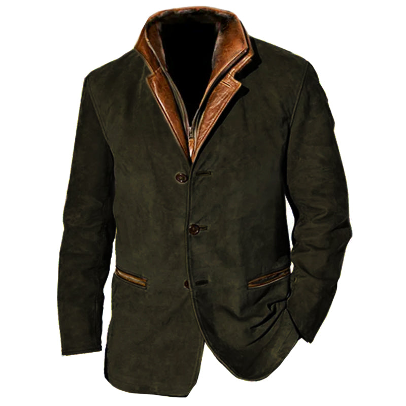 Men's Vintage Buckskin Jacket-The Yellow Prime