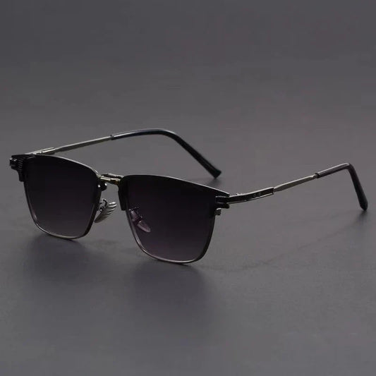 Metal Frame Sunglasses – UV400 Geometric Shades for Stylish Protection-The Yellow Prime