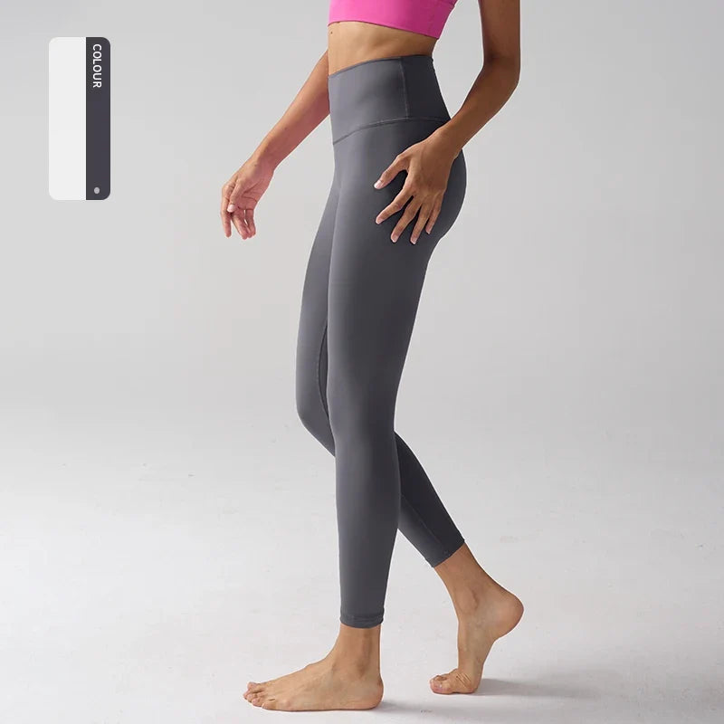Tights med høyt liv for kvinner, til yoga, trening og hverdagsbruk