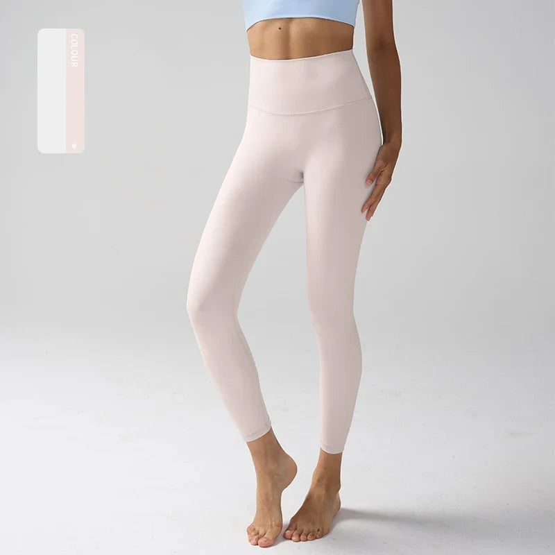 Tights med høyt liv for kvinner, til yoga, trening og hverdagsbruk