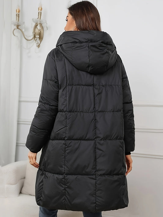 Women's Padded Oversized Classic Puffer Jacket – Warm Fall & Winter