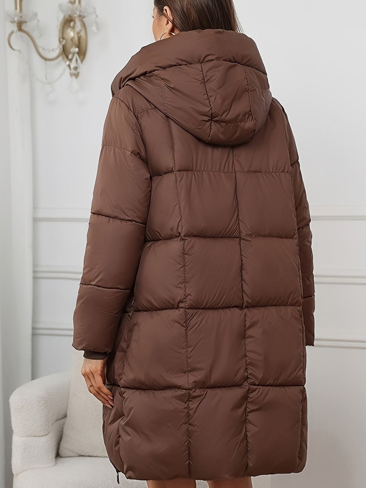 Klassisk, polstret oversized boblejakke til dame – varm høst og vinter
