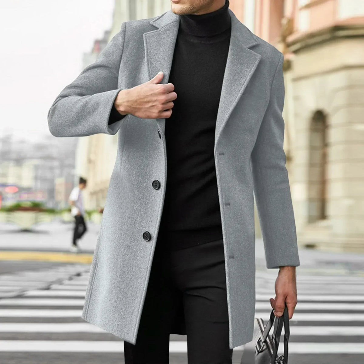 Men's Elegant Poised Considered Coat – Warm Fall & Winter Essential