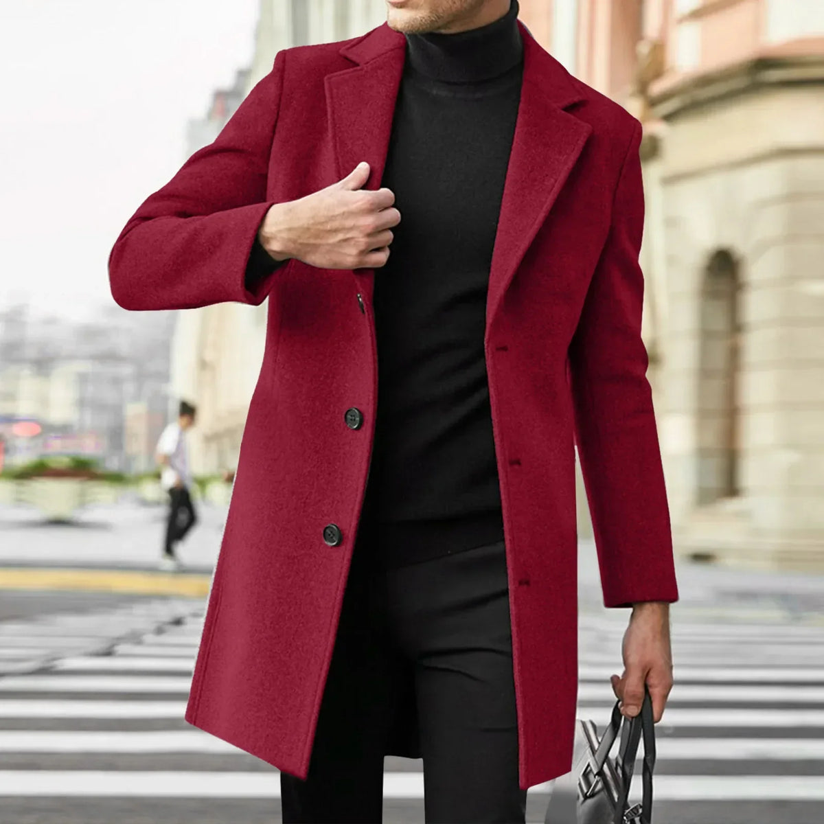 Men's Elegant Poised Considered Coat – Warm Fall & Winter Essential