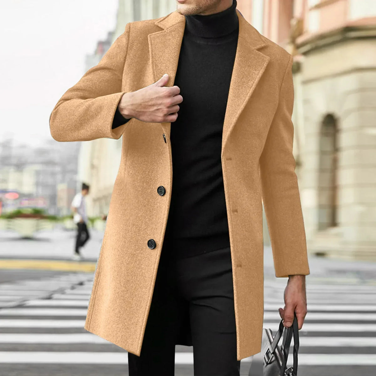 Men's Elegant Poised Considered Coat – Warm Fall & Winter Essential