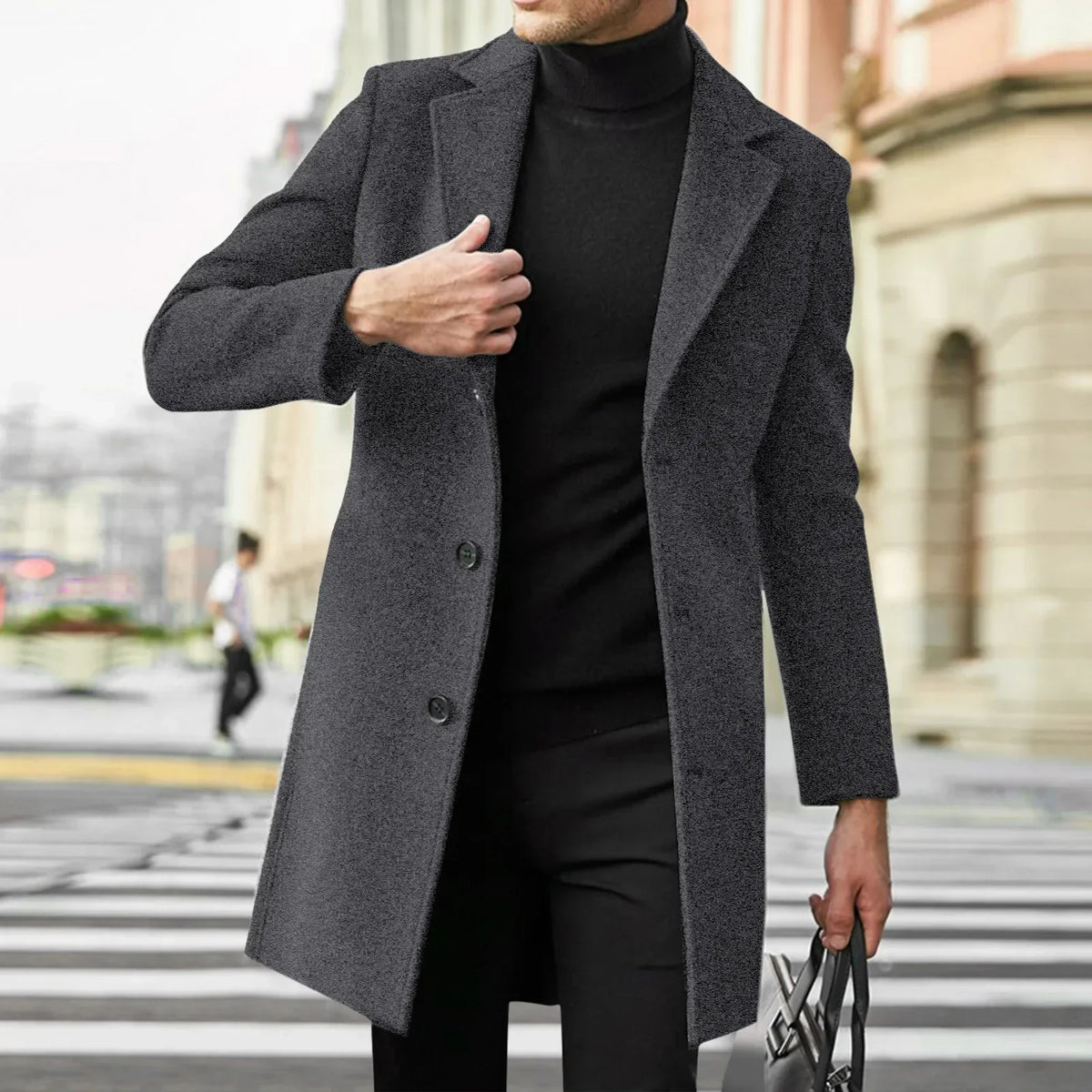 Men's Elegant Poised Considered Coat – Warm Fall & Winter Essential