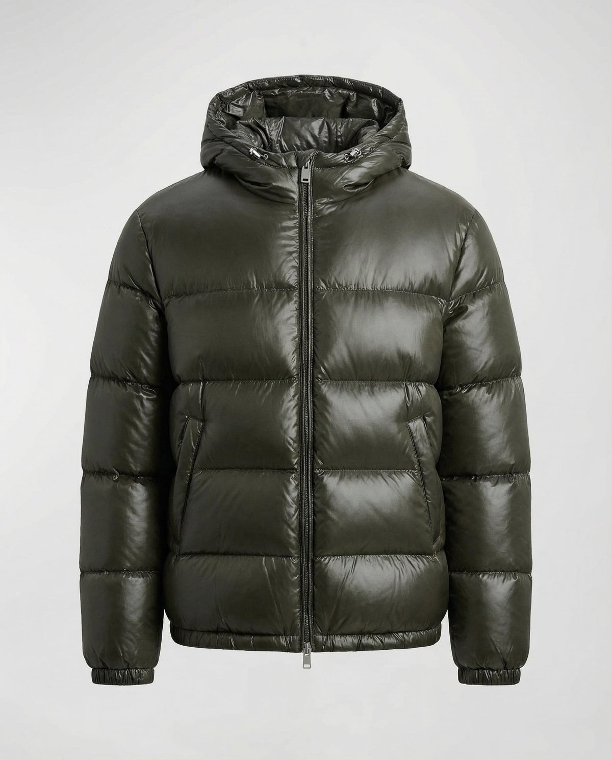Casaco acolchoado feminino de corte descontraído, elegante e com capuz – Quente para o outono e o inverno
