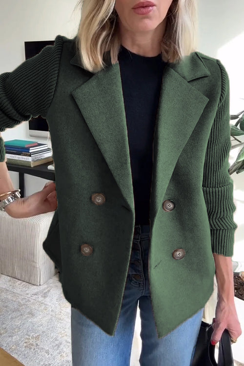 Johanna | Women's Stylish Knit Double Breasted Blazer