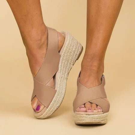 Courtney | Women's Luxurious Comfortable Summer Sandals-The Yellow Prime
