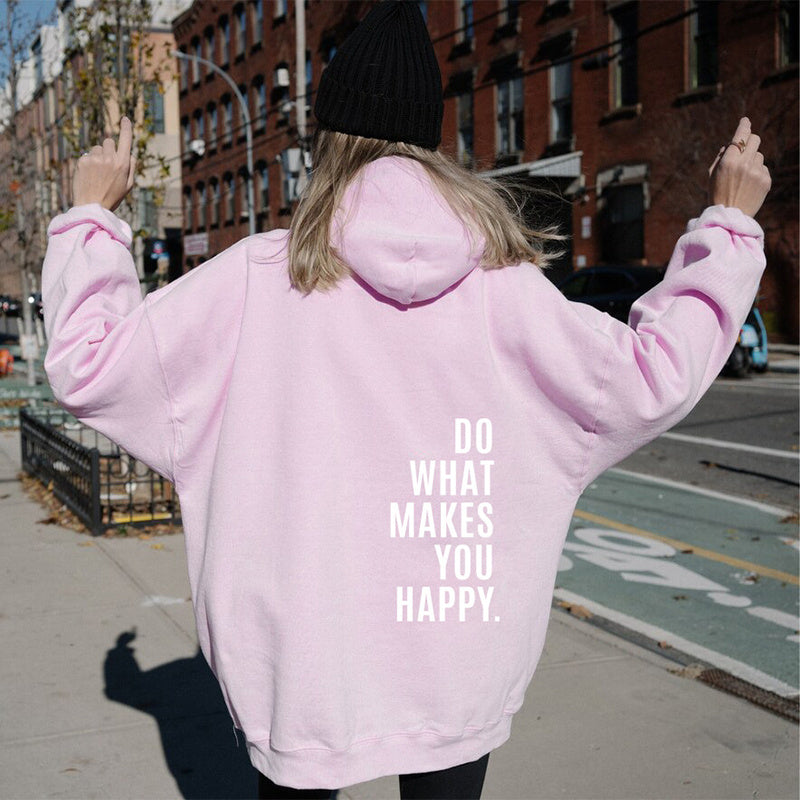 Women's Oversized Hoodie - Loose Fit with Back Print-The Yellow Prime
