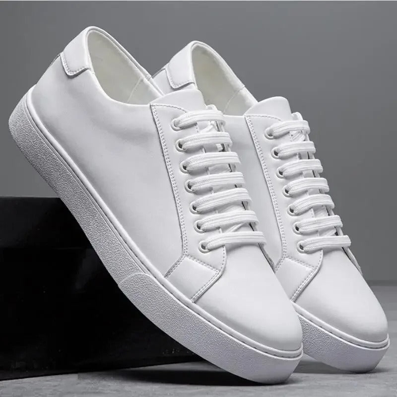 David | Men's Leather Sneakers-The Yellow Prime