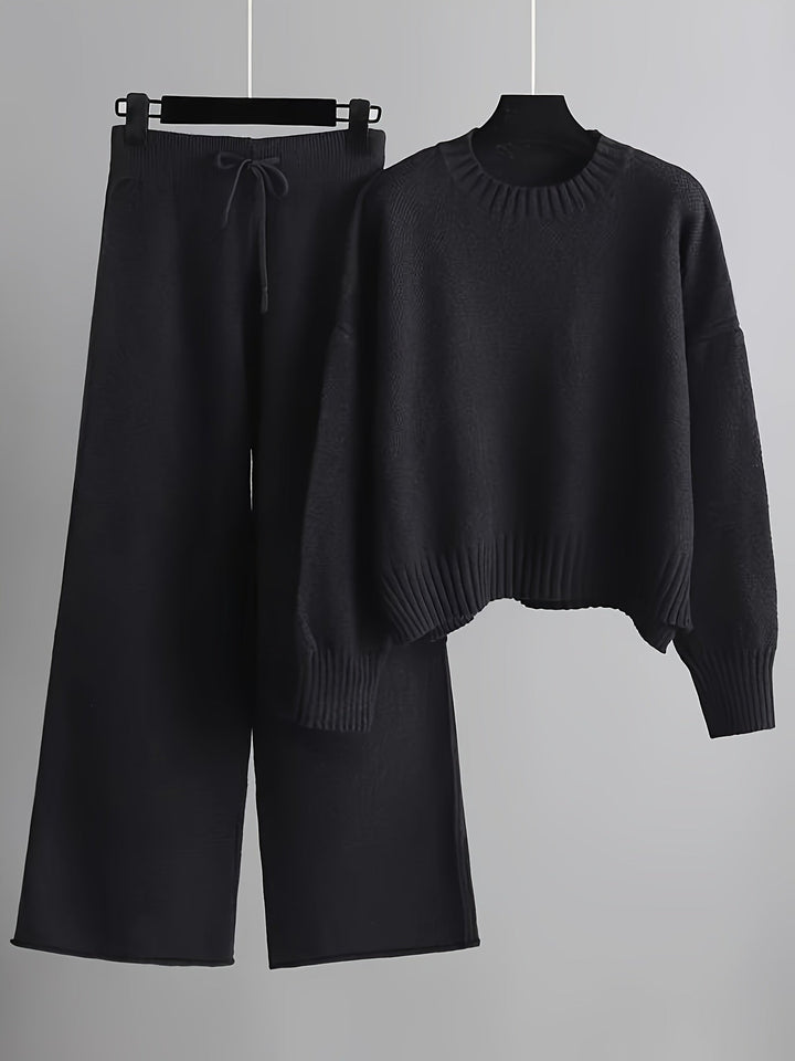 Emily | Women's Cozy Knit Loungewear Set-The Yellow Prime