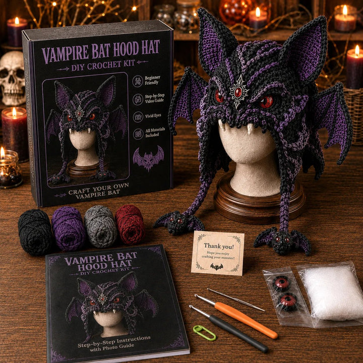 DIY-haakpakket voor een monsterkap