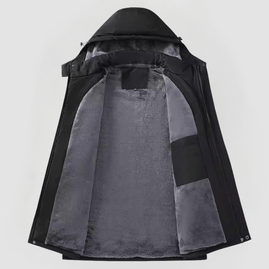 Veste utilitaire pour homme à fermeture éclair intégrale – Chaude pour l’automne et l’hiver