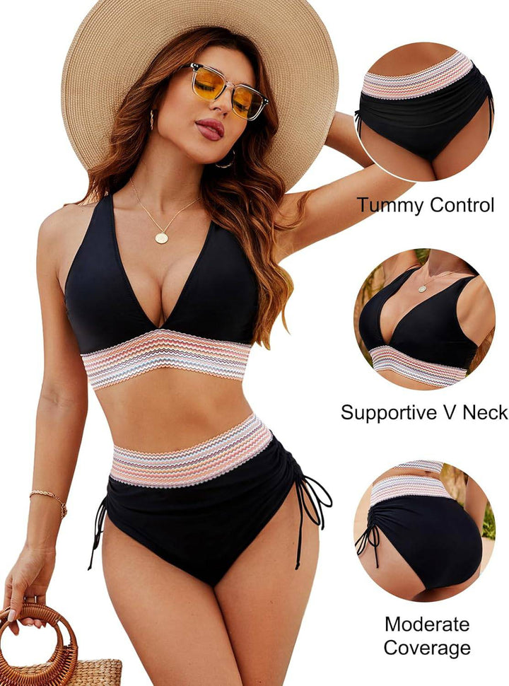 Women's Corrective Swimwear Bikini for Flattering Fit-The Yellow Prime
