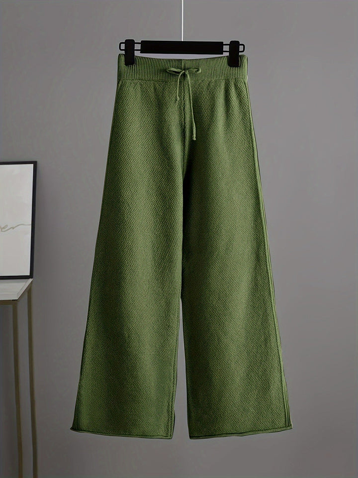Emily | Women's Cozy Knit Loungewear Set-The Yellow Prime