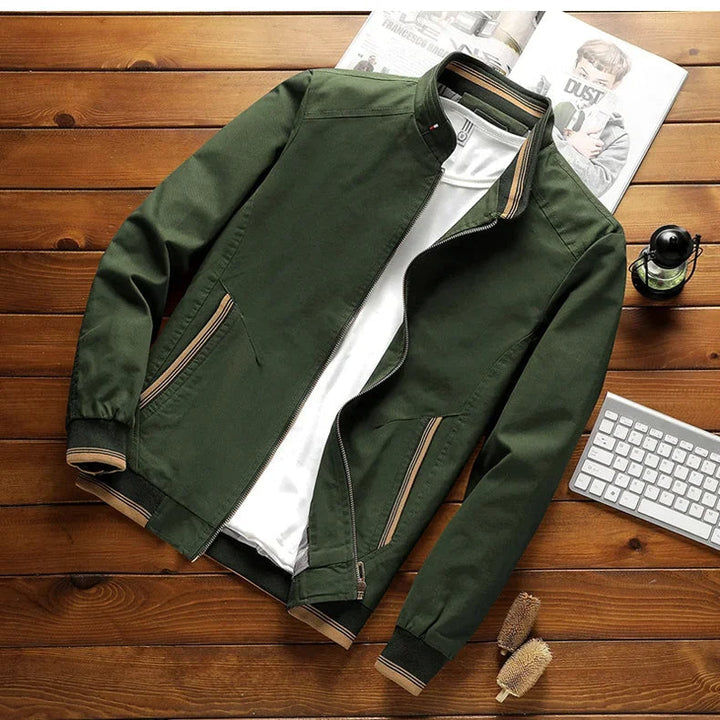 Men's Stylish Cotton Bomber Jacket with Classic Fit