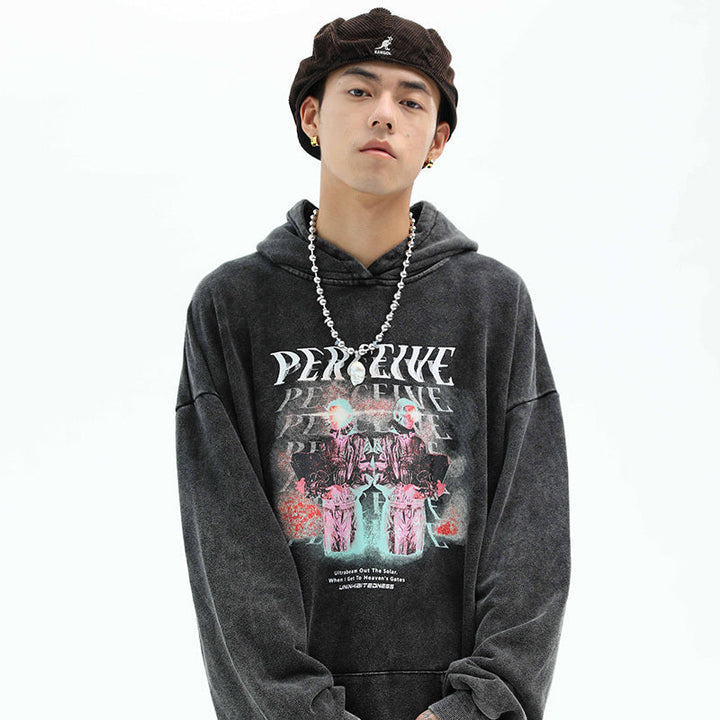 Men's Oversized Hoodie - Relaxed Fit, Vintage Cotton, Casual Style-The Yellow Prime