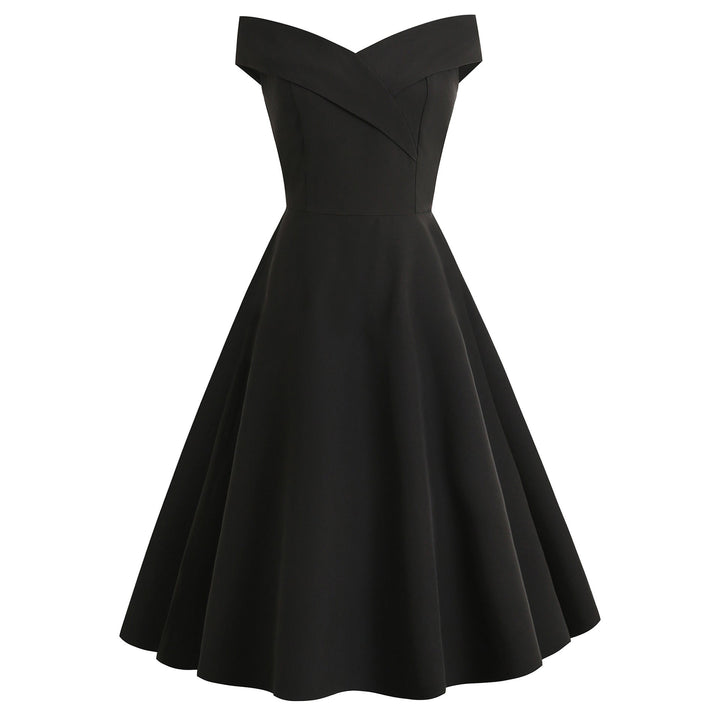 Women's Elegant Vintage Cocktail Dress-The Yellow Prime