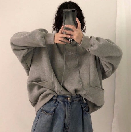 Women's Oversized Cozy Fleece Hoodie - Mid Length Winter Wear-The Yellow Prime