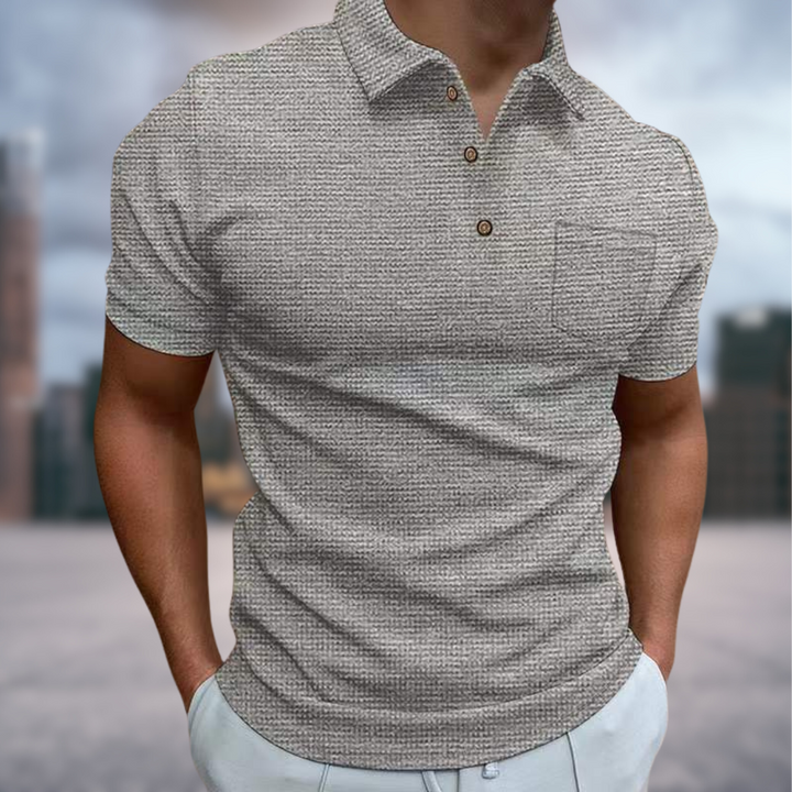 Men's Structured Summer Polo Shirt-The Yellow Prime