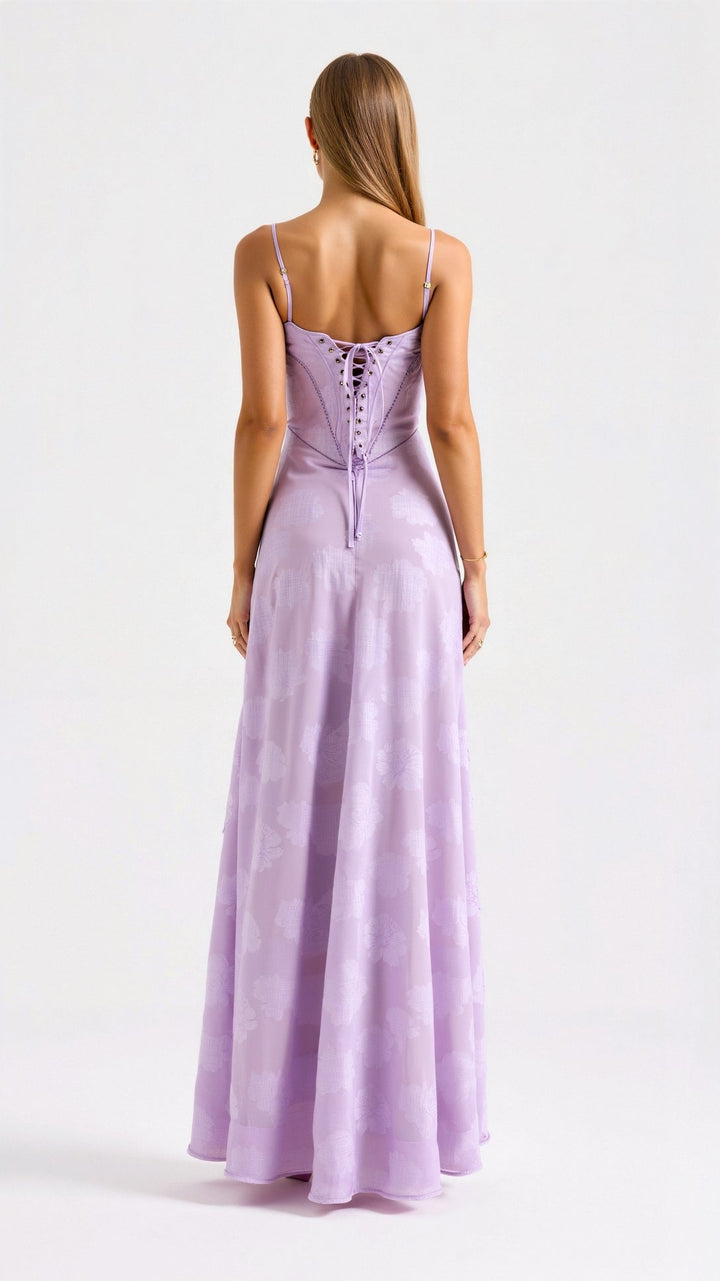 Luciana | Women's Elegant Wedding Guest Maxi Dress-The Yellow Prime