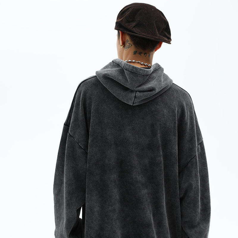 Men's Oversized Hoodie - Relaxed Fit, Vintage Cotton, Casual Style-The Yellow Prime