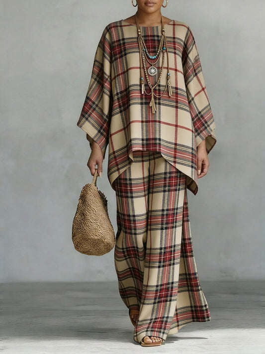 Women's Heritage Plaid Flowing Two-Piece Set – Everyday Essential