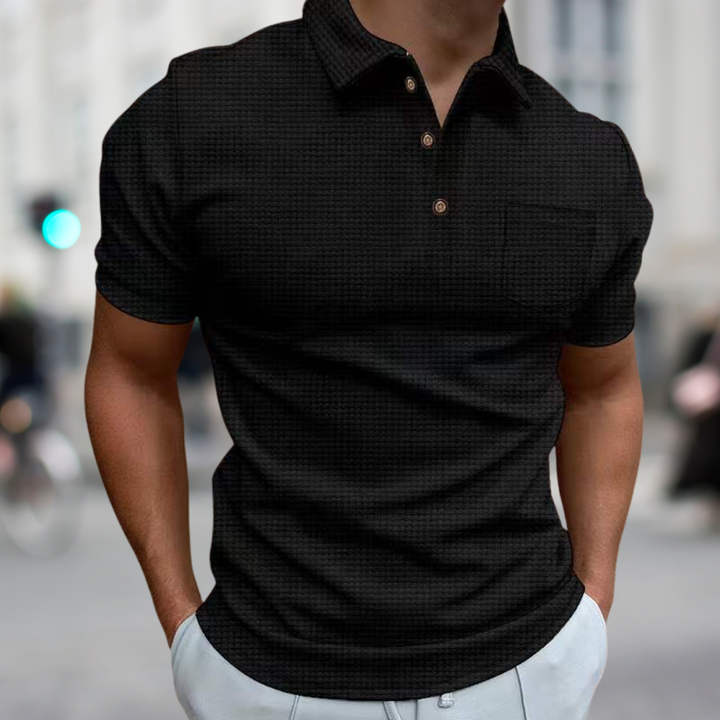 Men's Structured Summer Polo Shirt-The Yellow Prime