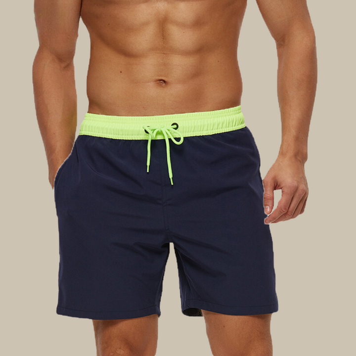 Men's Fast-Drying Swim Trunks with Adjustable Closure for Beach Fun-The Yellow Prime