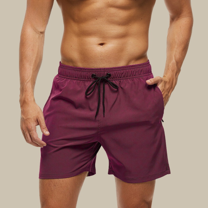 Men's Fast-Drying Swim Trunks with Adjustable Closure for Beach Fun-The Yellow Prime