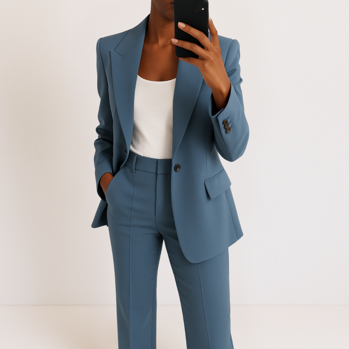 Melynda | Women's Stylish Two-Part Suit Set-The Yellow Prime