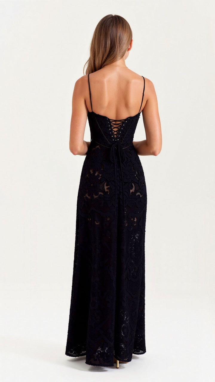 Luciana | Women's Elegant Wedding Guest Maxi Dress-The Yellow Prime