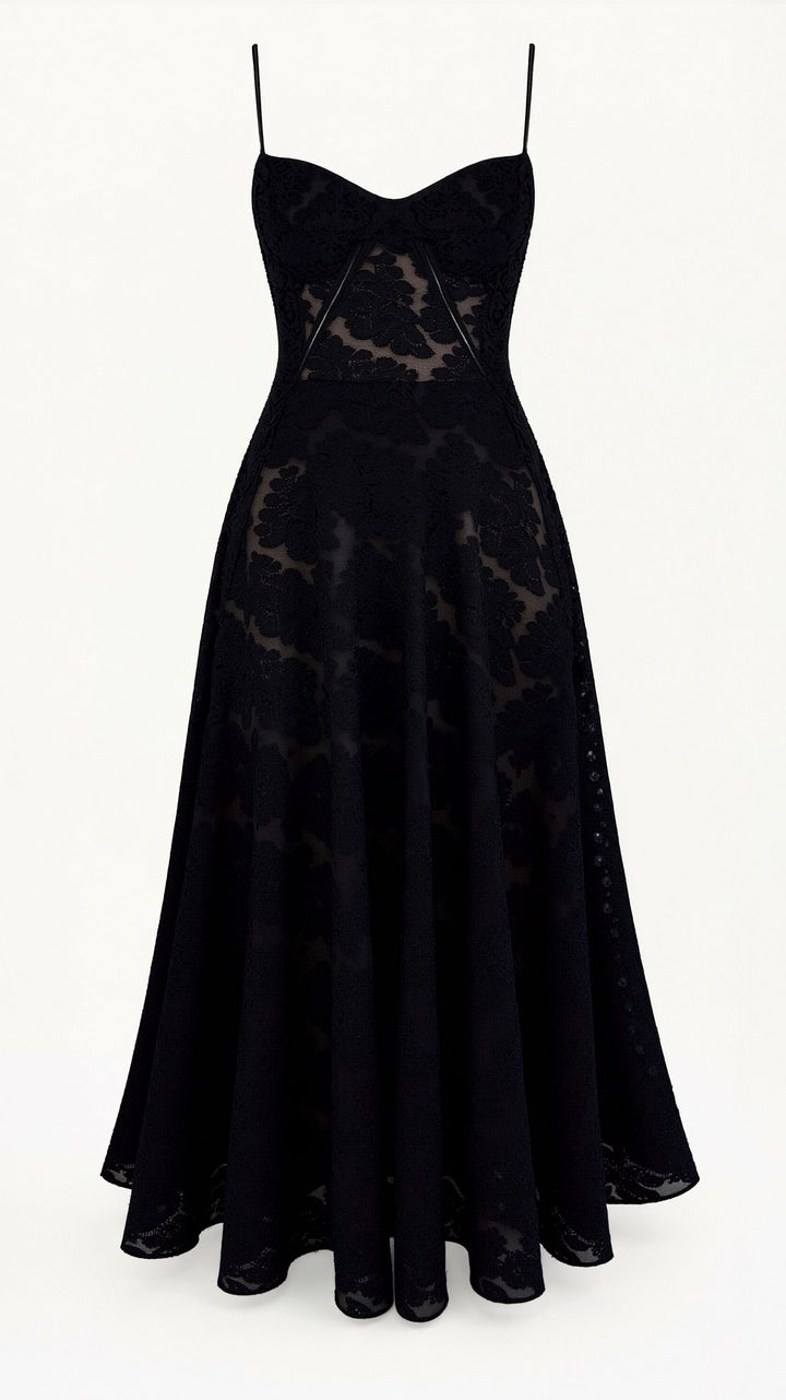 Luciana | Women's Elegant Wedding Guest Maxi Dress-The Yellow Prime