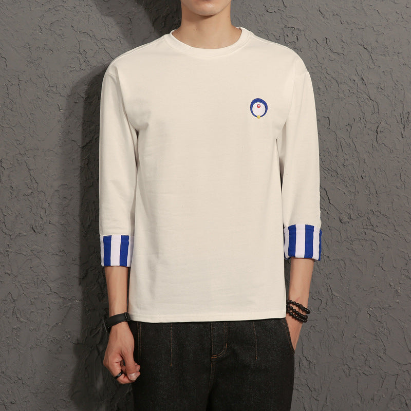Men's Lightweight Relaxed Boxy Cotton T-Shirt for Autumn-The Yellow Prime