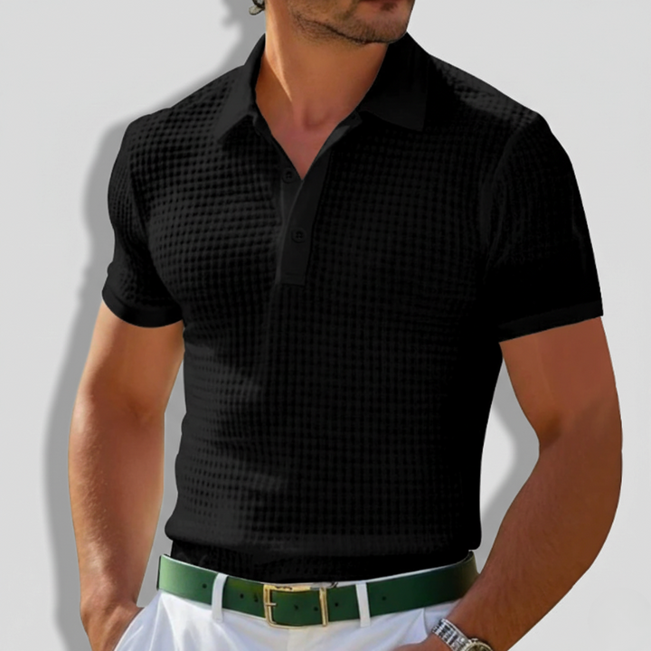 Raymond | Men's Knit Short Sleeve Casual Polo Shirt