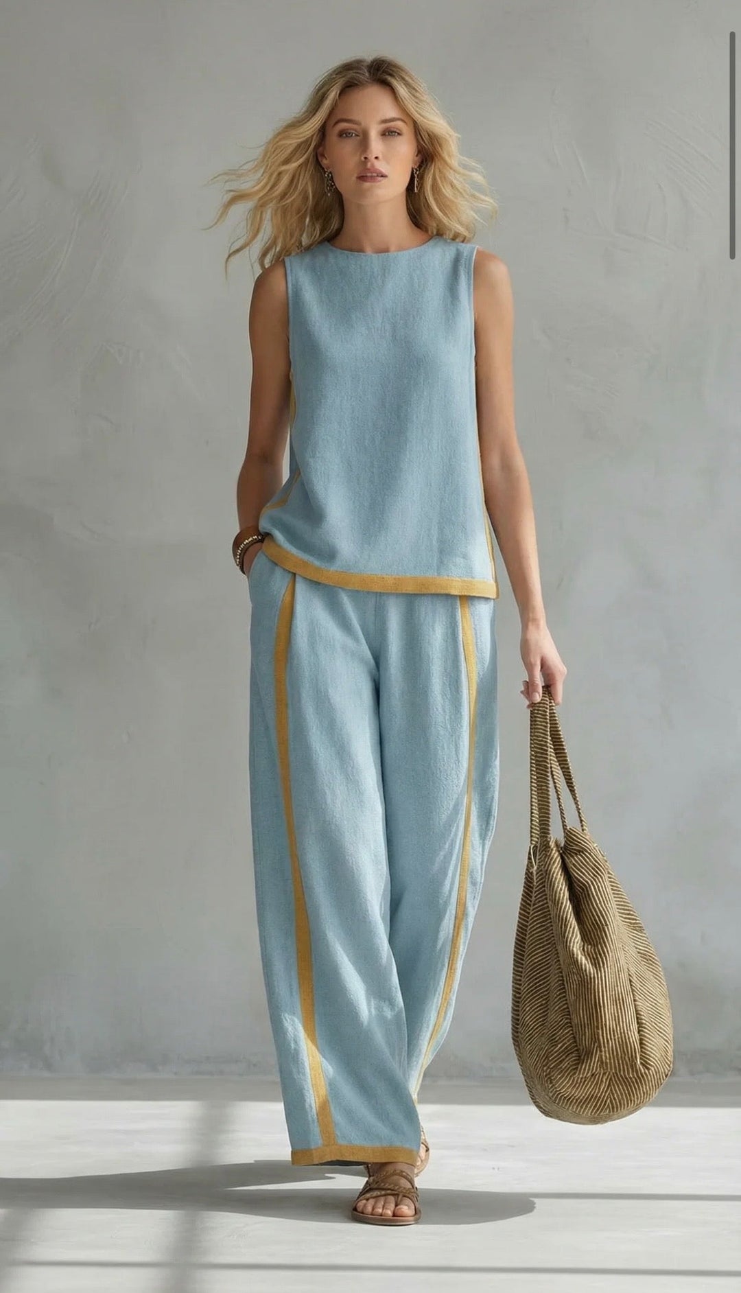 Shania | Women's Casual-Chic Two-Piece Outfit-The Yellow Prime