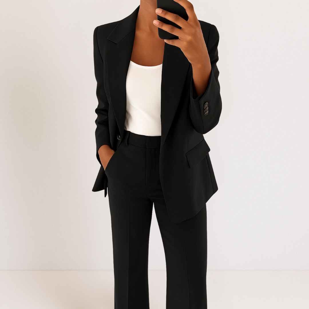 Melynda | Women's Stylish Two-Part Suit Set-The Yellow Prime