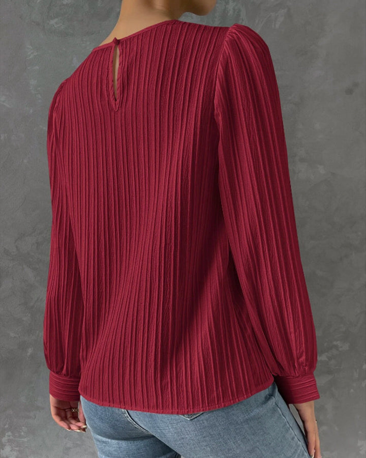 Women's Elegant Round Neck Shirt-The Yellow Prime