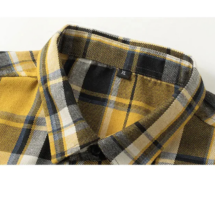 Men's Plaid Oakridge Shirt - Stylish and Comfortable-The Yellow Prime