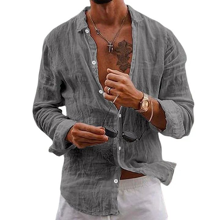 Men's Casual Shirt - Relaxed Fit for Easy Summer Style-The Yellow Prime