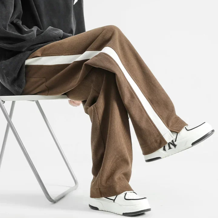 Men's Stripe Corduroy Joggers-The Yellow Prime