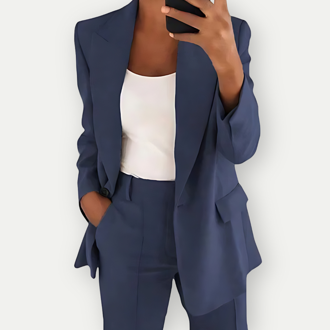 Women's Comfortable Formal Blazer Set-The Yellow Prime