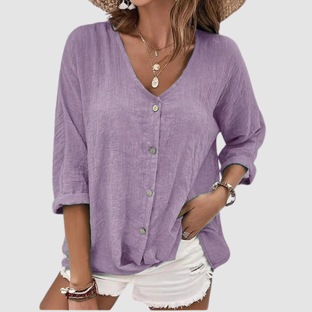 Monica | Women's Elegant Breathable Blouse-The Yellow Prime