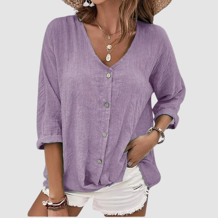 Monica | Women's Elegant Breathable Blouse-The Yellow Prime