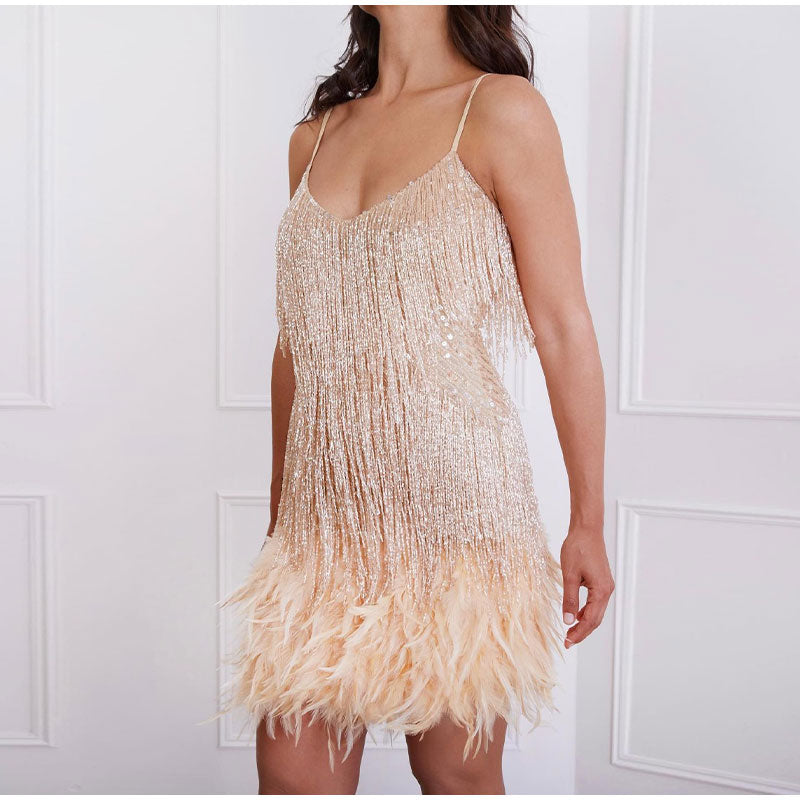 Women's Elegant Cocktail Dress-The Yellow Prime