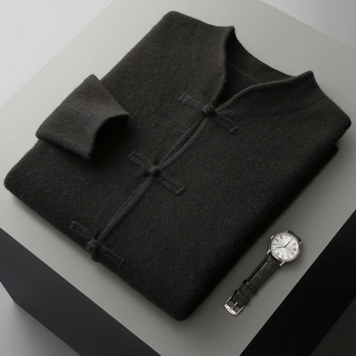 Men's Merino Wool Cardigan - Stylish and Comfortable Knitwear-The Yellow Prime